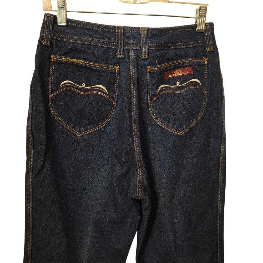 Jordache Jeans Womens Size 6 Blue Dark Wash High Rise Straight Leg Vintage USA